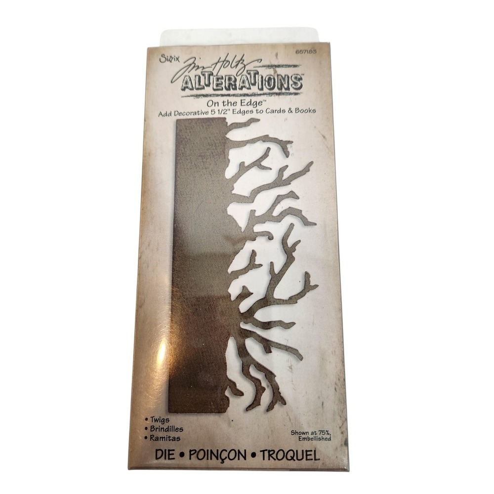 Tim Holtz Sizzix Alterations On The Edge Twigs Cutting Die 657183 Cardmaking
